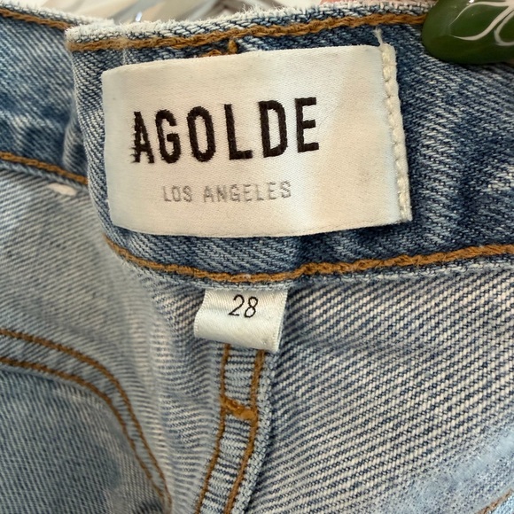 Agolde Dame Wide Leg Light Wash Women's Jeans OVERSIZED - Picture 3 of 5